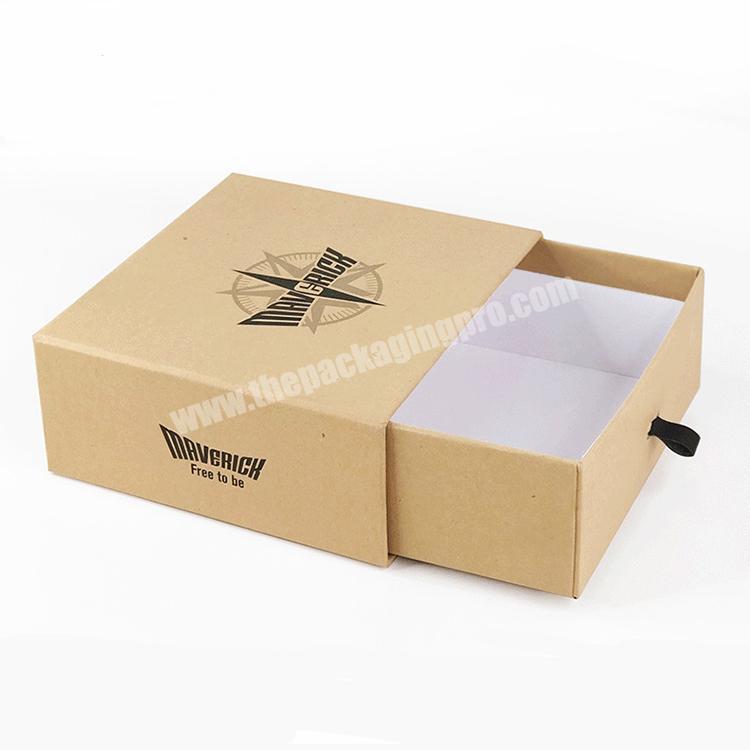 Custom Printed Logo Quality Small Hard Rigid Design Gift Luxury Drawer Cardboard Sliding Packaging Box