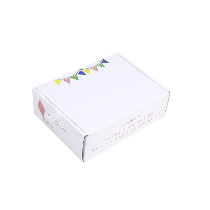 Custom Printing Corrugated Mailer Box Paper Box Flat Packing Elegant Folding Shipping Box for Clothes