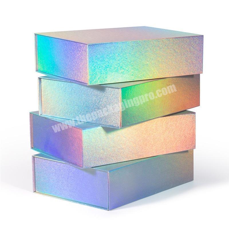 Custom Printing Hologram Holographic Laser Cut Lip Gloss LipglossMakeupCosmetic Folding Box Gift Packaging Box