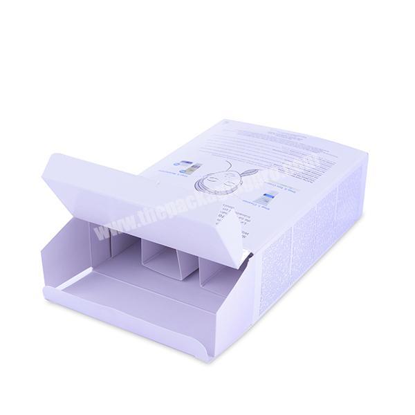 Custom Recycled Cheap Folding Soft Card Paper Box for Cosmetic Sample Pills Packaging manufacturer