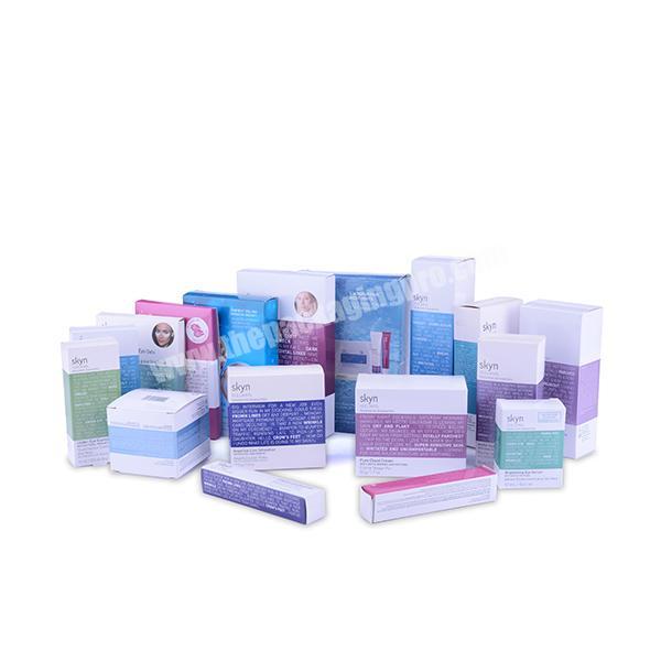 Custom Recycled Cheap Folding Soft Card Paper Box for Cosmetic Sample Pills Packaging