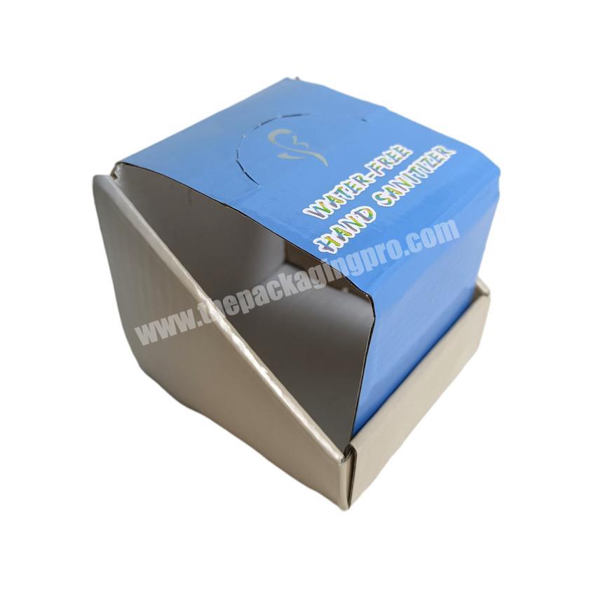 Custom Retail Cardboard Counter top Book Display Stands And  Template Cardboard Corrugated Paper Tier PDQ Counter Display Box