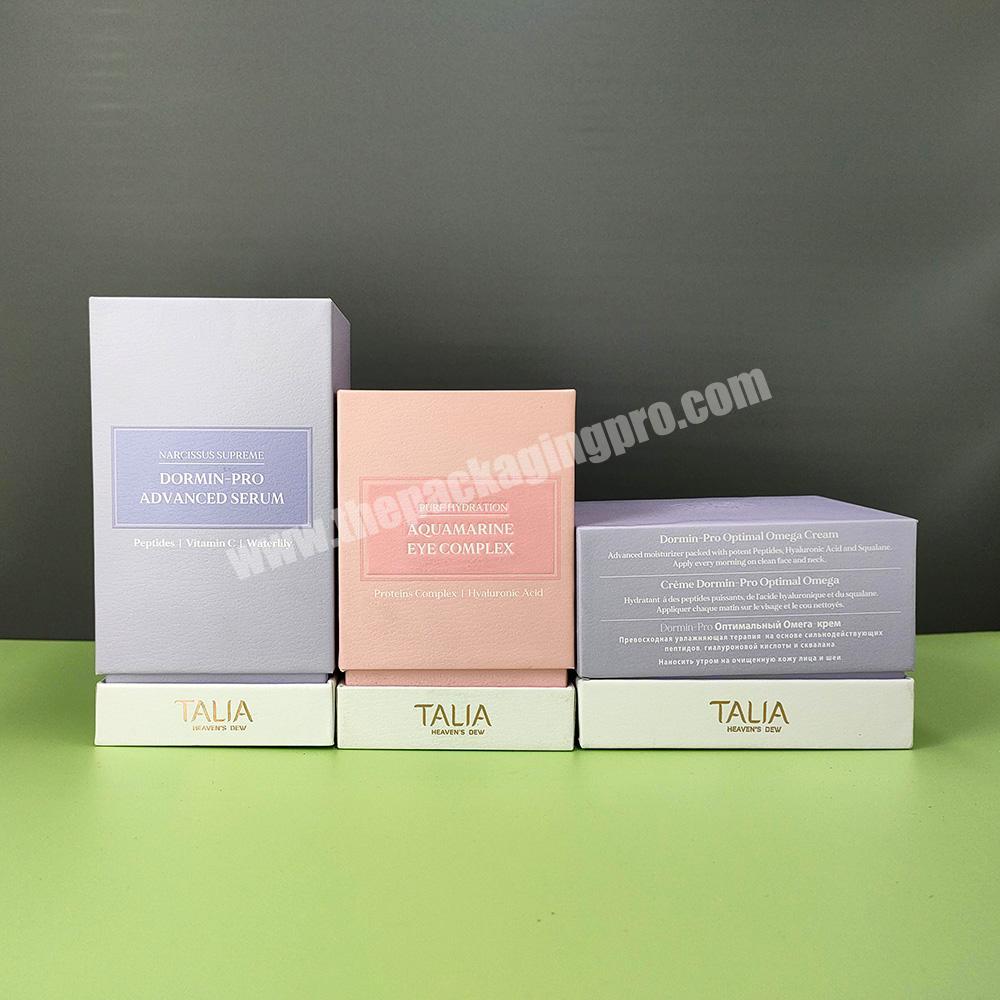 Custom Size Square Cosmetic packing cardboard paper perfume bottle packaging gift box with Internal filling