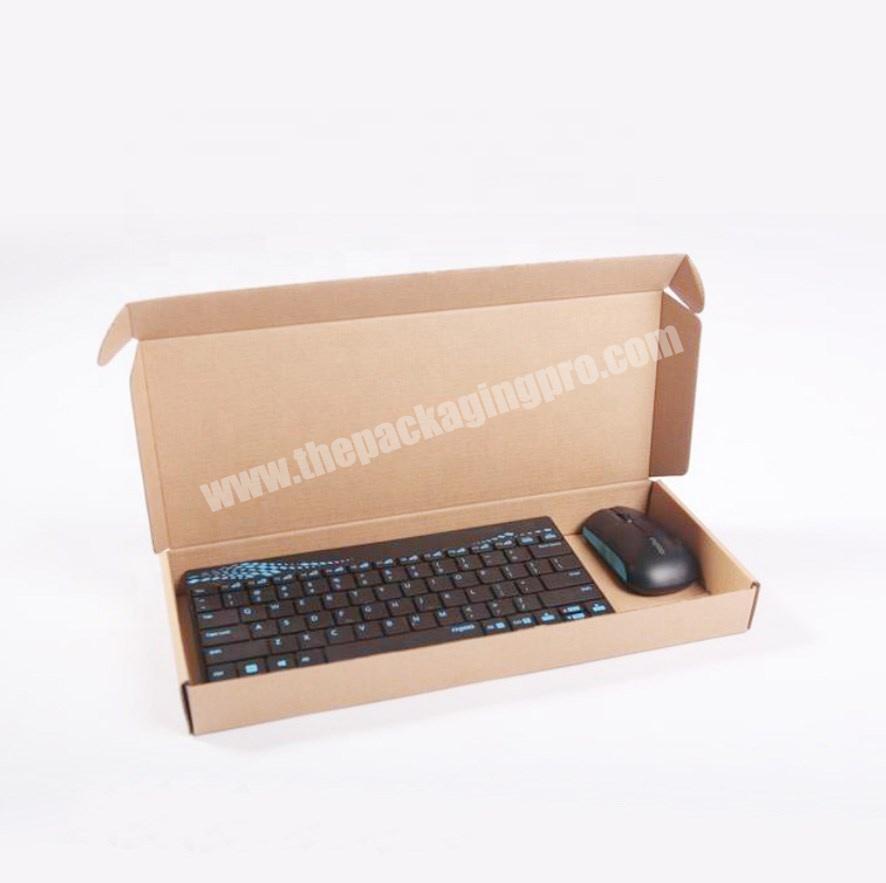 Custom Super Strong Top Tuck LCD Packaging Box Racket Paper Shipping Box Corrugated Box For Keyboard
