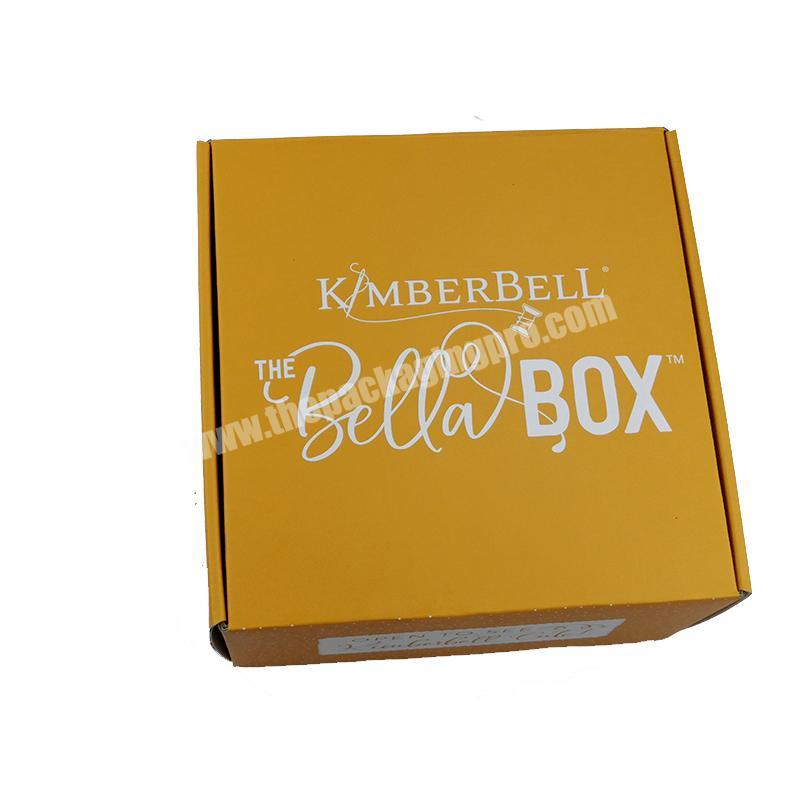 Custom Wholesale Corrugated Paper Orange Color Printing Clothing Shoes Mailer Box For Packaging