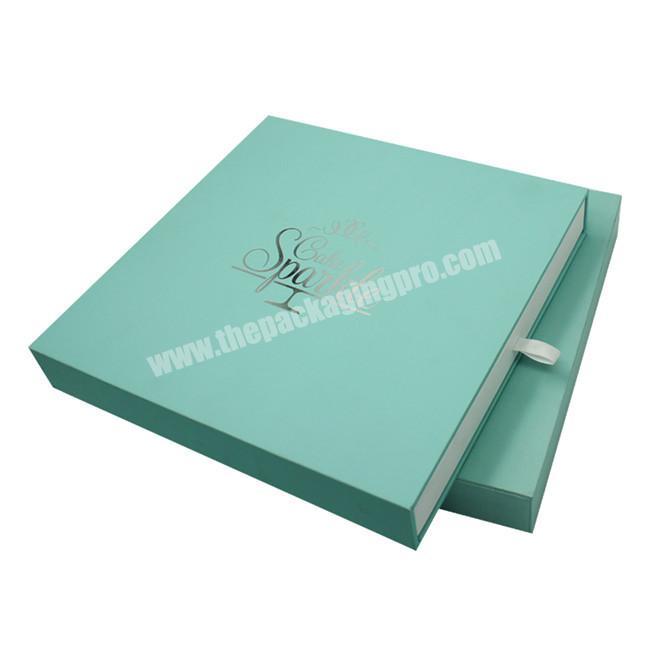 Custom Your Own Logo High Quality Gift Drawer Box with Soft Touch Film Surface
