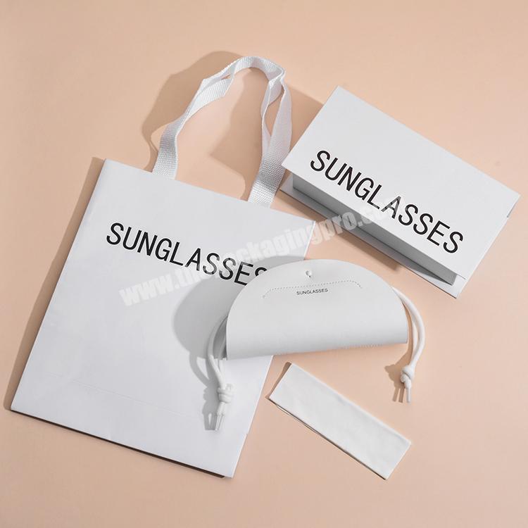 Custom Your own Logo white Glasses box Packaging Cardboard Gift Sunglasses Box for sunglasses