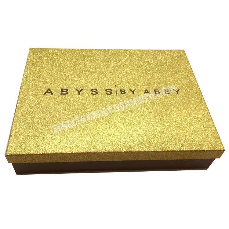 Custom apparel Clothing paper glitter gift box packaging Cardboard World Lid men's T-SHIRT Gift Packing Boxes For Clothes Scarf