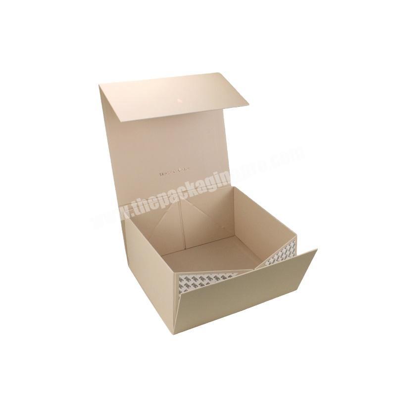 Custom design Folding Box recycled package Magnetic paper Foidable box with hot stamping