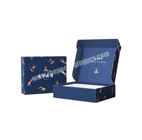 Custom design corrugated paper packaging boxes with logo fold cardboard gift mailer box with lock for candle wig  Caja de regalo