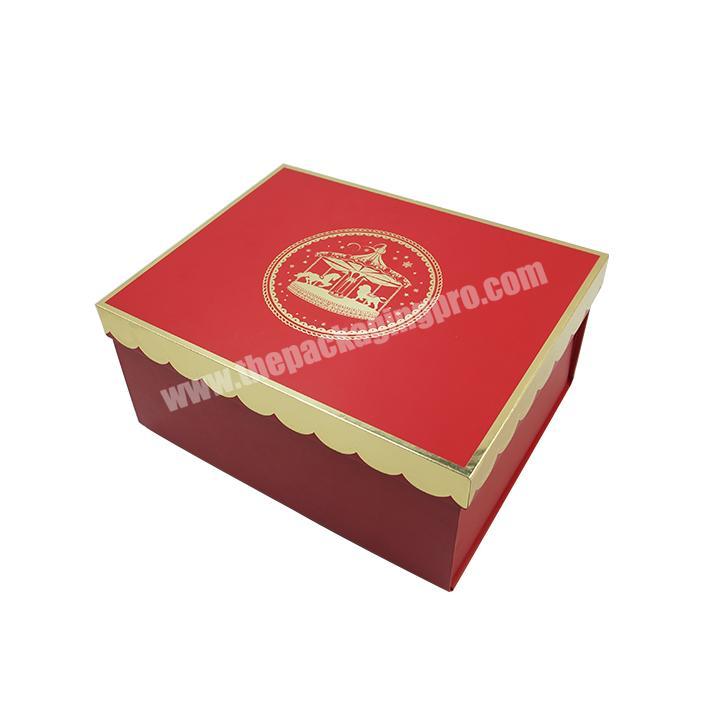 Custom design luxury magnetic cardboard perfume bottle gift box with foldable cover