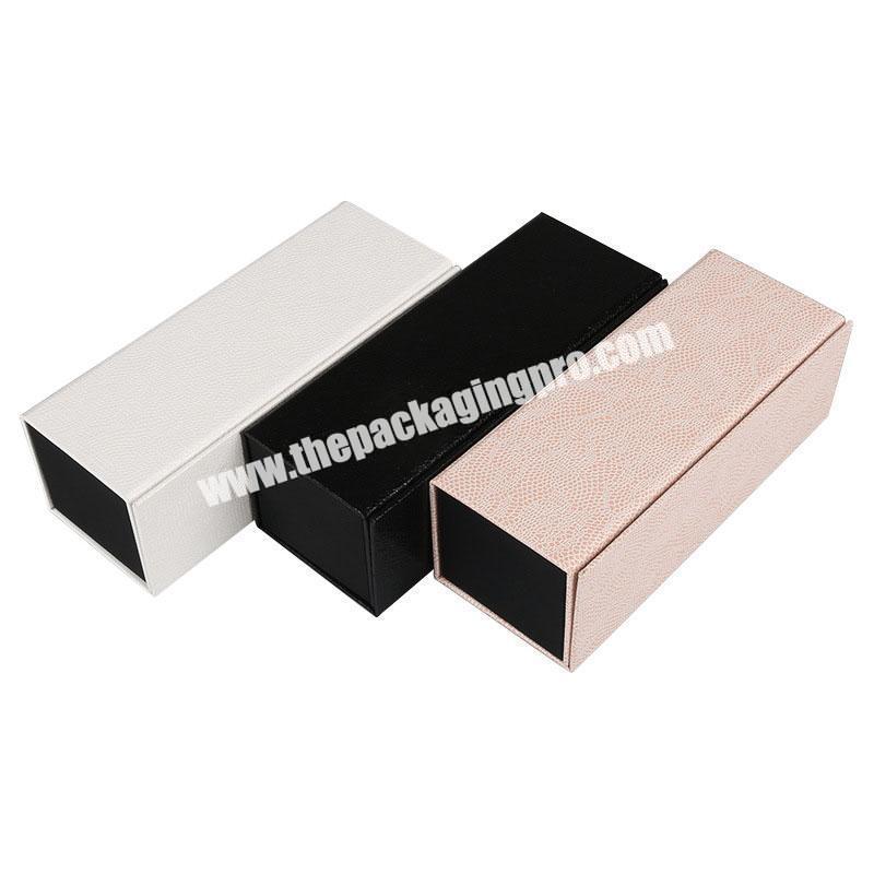 Custom design luxury printed art paper glasses box  foldable magnetic gift box