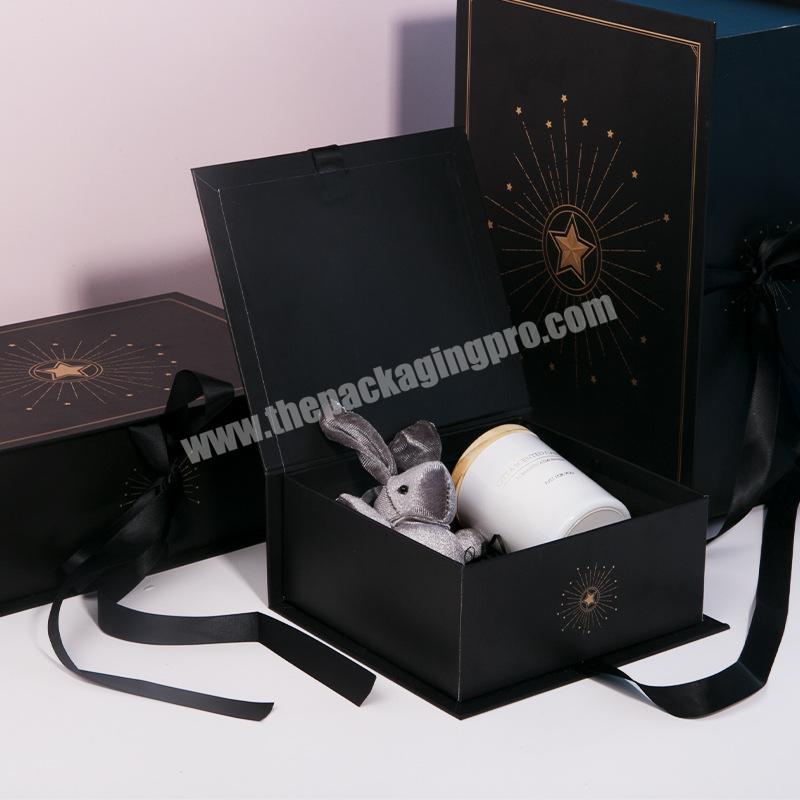 Custom design paper cardboard magnetic closure baby memory book souvenir gift packaging box cosmetics clothing cup storage box