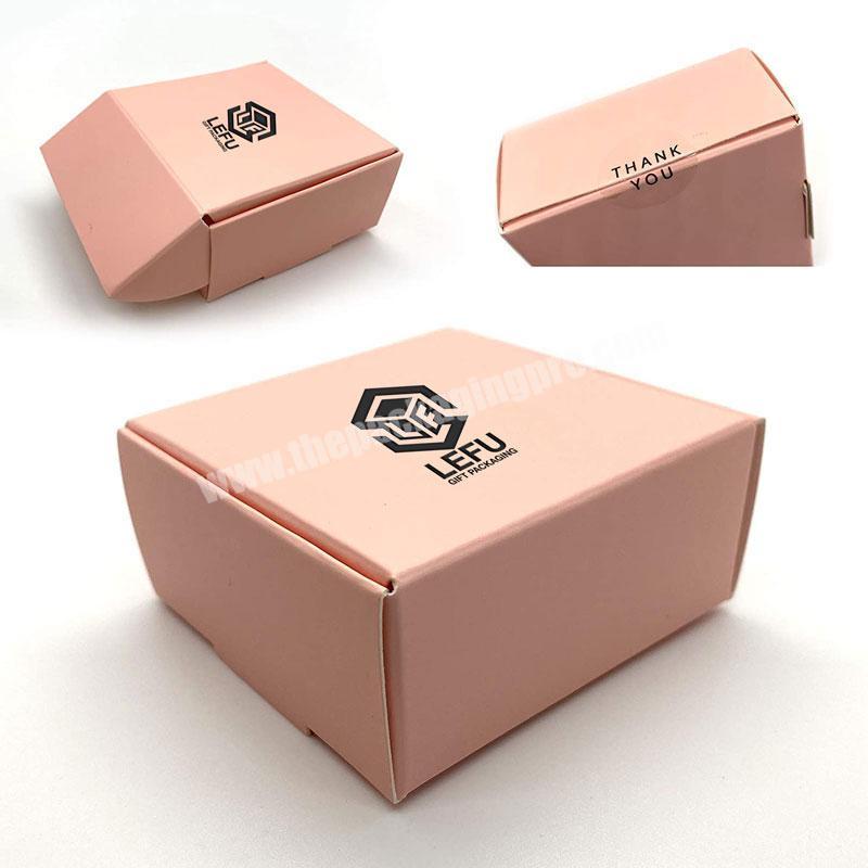 Custom eco-friendly luxury valentines beauty pink jewelry packaging printed mailer gift box