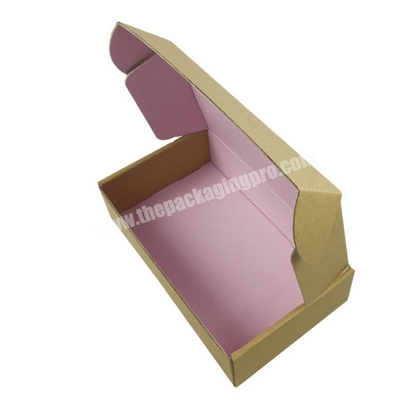 Custom kraft Corrugated Paper box Packaging Beauty Subscription Mailer Shipping Box