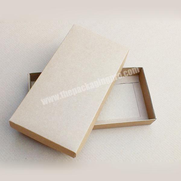 Custom kraft paper shoe packaging flat folding gift box