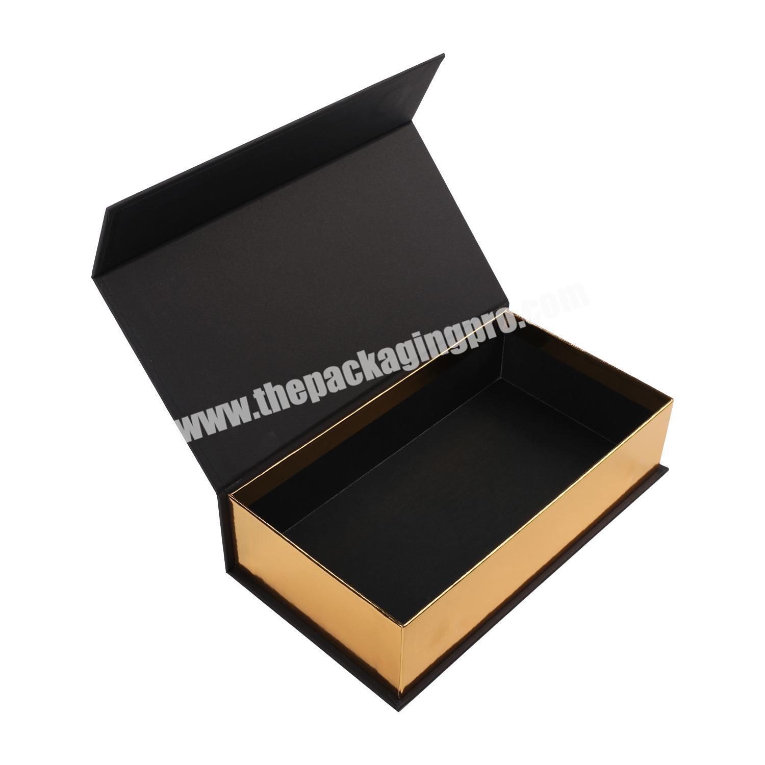 Custom logo and print magnetic box book shape packing box gift paper box