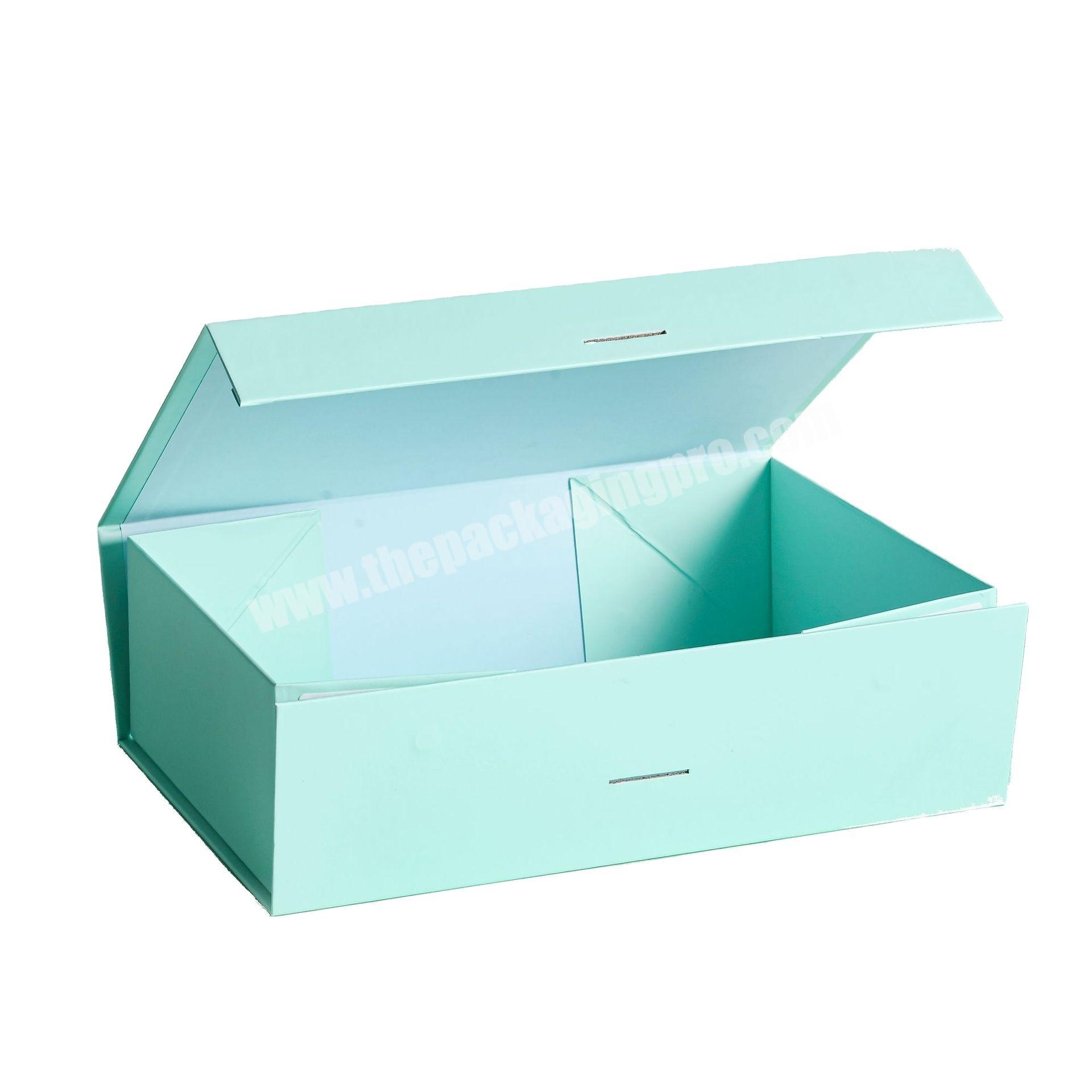Custom logo black luxury cardboard magnetic folding packaging gift box closure with foam
