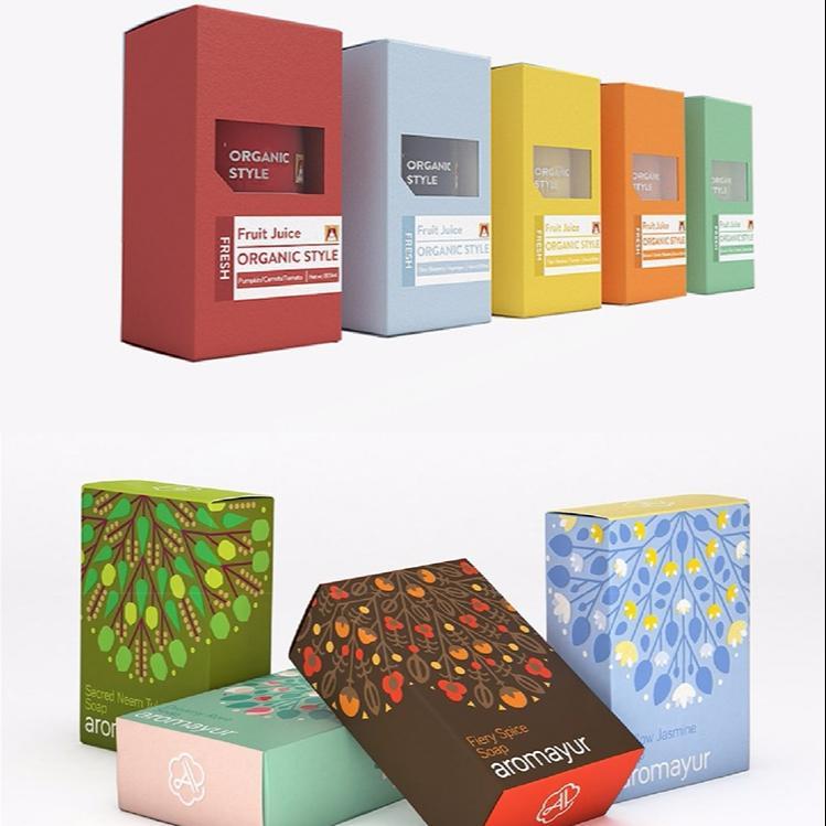 Custom logo fashion design cosmetic paper packaging box for cosmetic