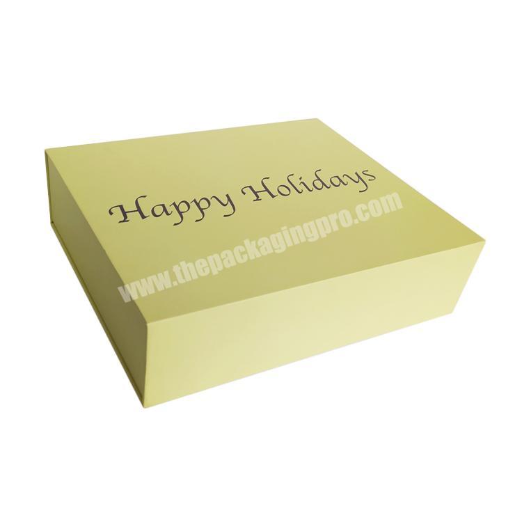 Custom logo large Packaging Folding Magnetic Gift Box for packing