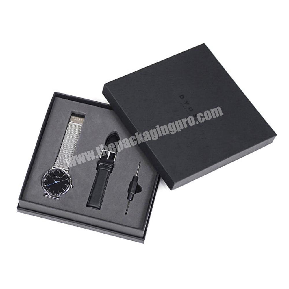 Custom logo paper brand watch strap storage box case caja para reloj rolexeble watches case boxes watch gift packaging box