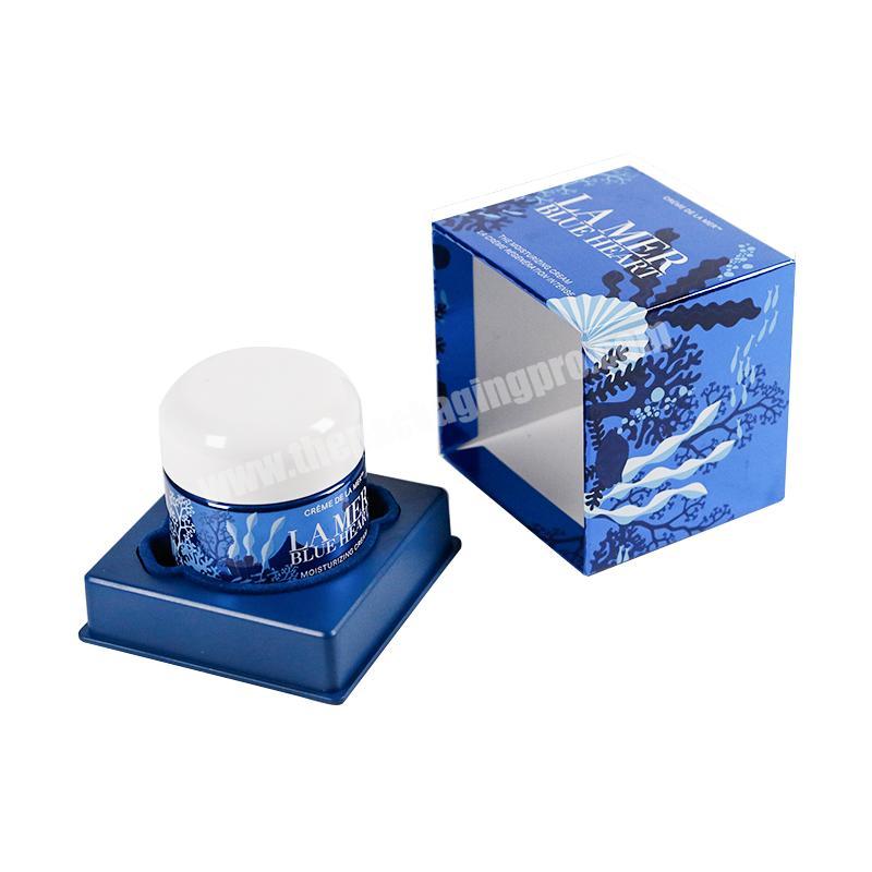 Custom logo printing square cardboard 10g lip gel kit eyecream packaging box with EVA insert