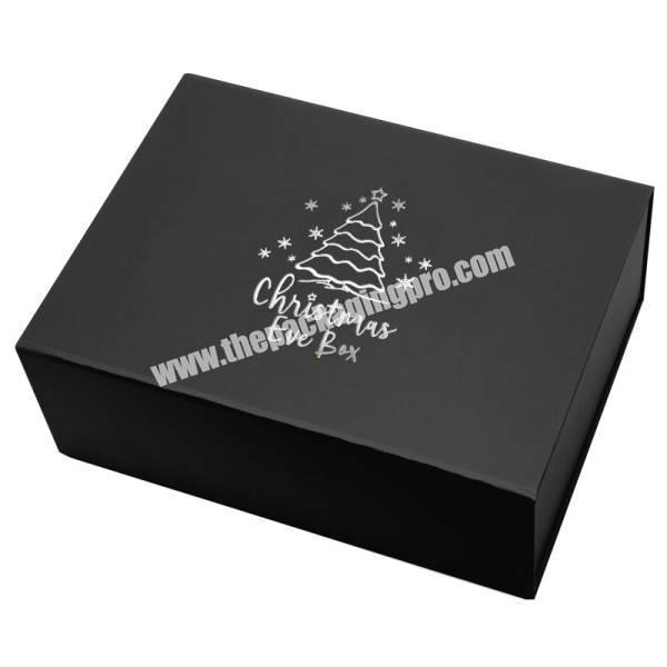 Custom Magnetic Foldable Gift Paper Packaging present Socks Jewelry Favor Ribbon Cardboard Eve Boxes Christmas Packing Box