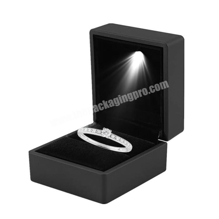 Custom luxury jewelry wedding gift led ring boxes
