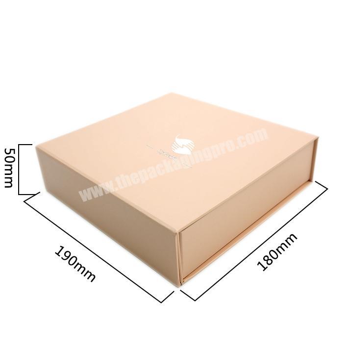 Custom luxury magnetic paper box hair extensions packaging boxes wigs box with ribbon