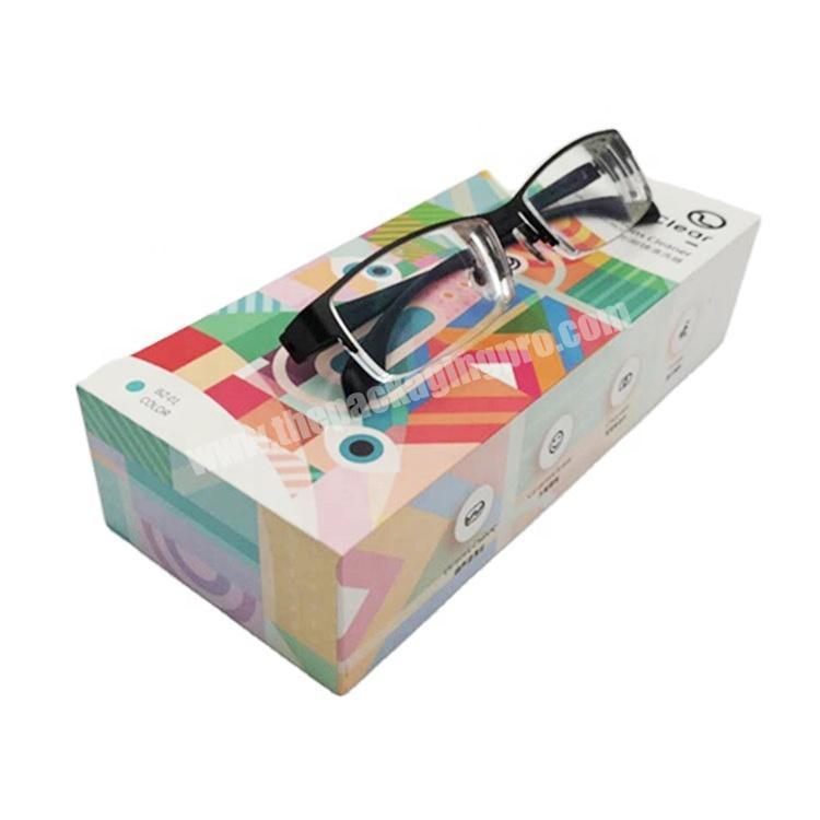 Custom luxury paperboard base lid gift case packaging paper boxes for sunglasses