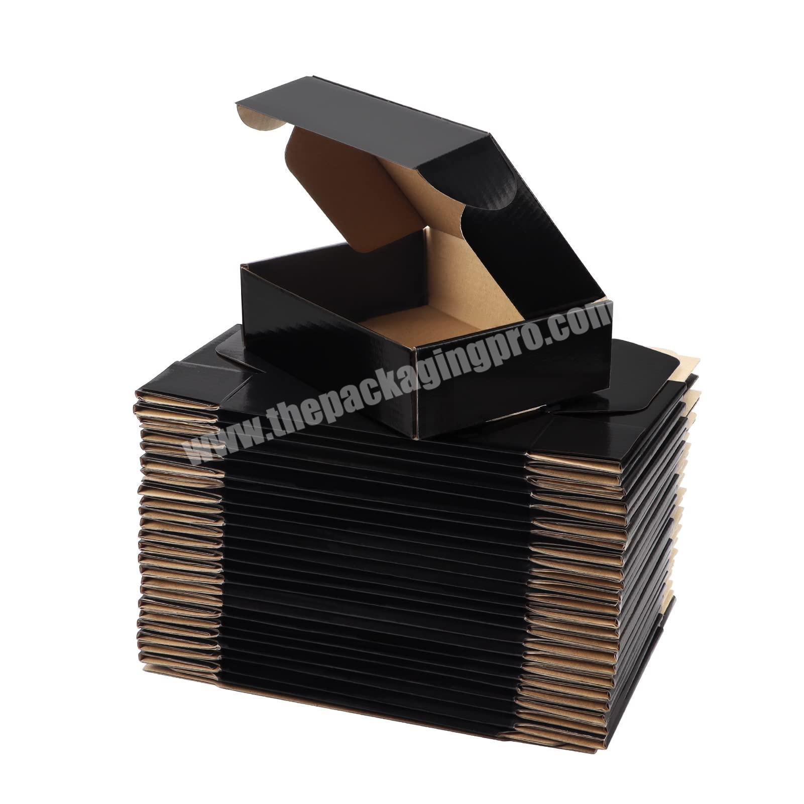 Custom matte black e flute corrugated board mailer subscription shipping boxes corrugated carton packaging box with custom logo