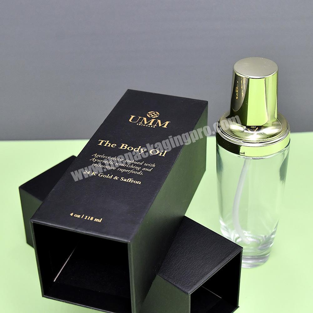 Custom paper boxes for parfum with private logo Recyclable luxury paper perfume oil packaging box