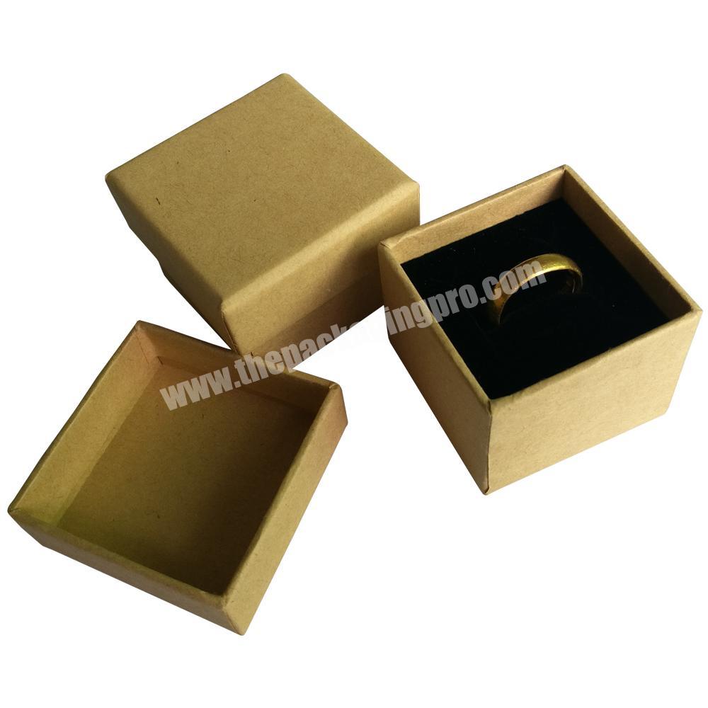 Custom paper luxury engagement velvet jewelry ring box