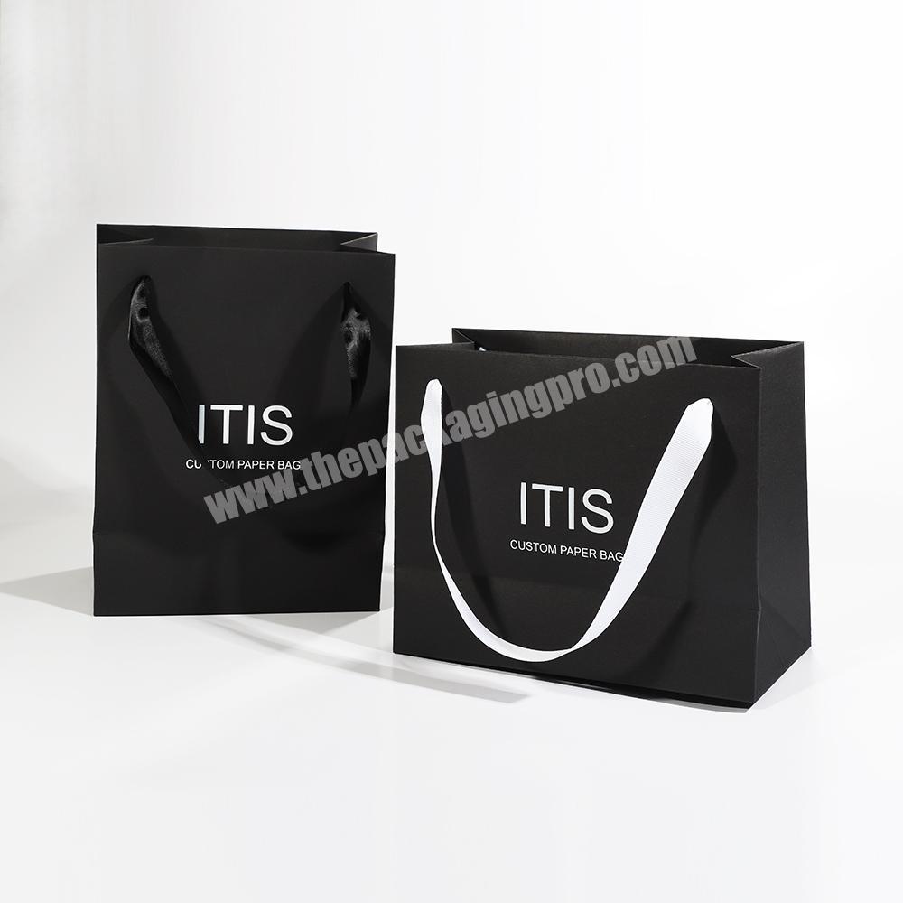 Personalised White Paper Bag - Custom Branded | Medium