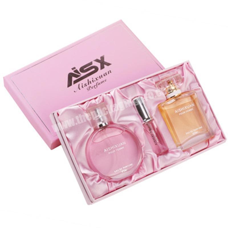 Custom print cardboard perfume gift set box packaging for perfume bottles