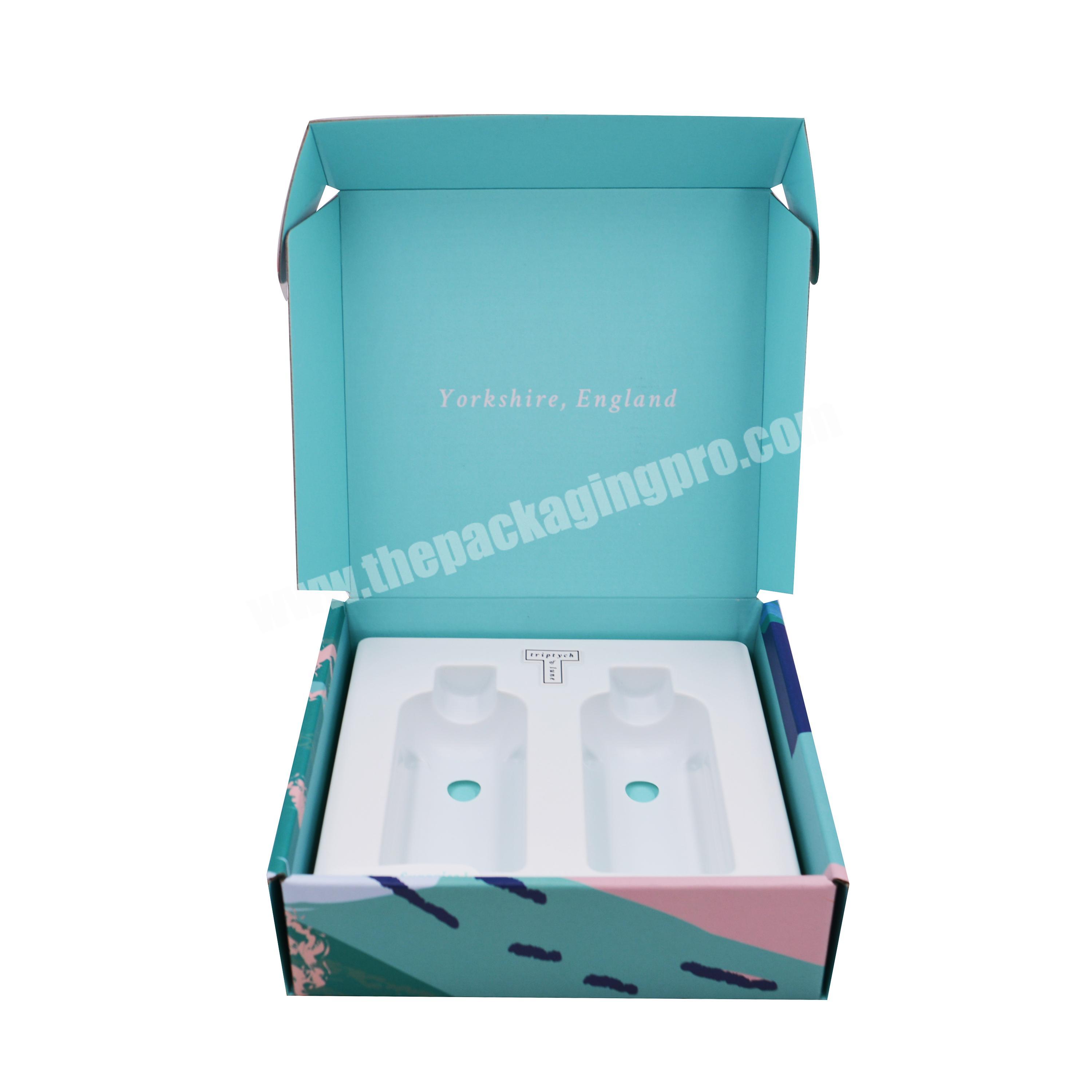 Custom printed Body lotion body lotion skin care corrugated shipping boxes cardboard mailer box with Logo for shampoo soap