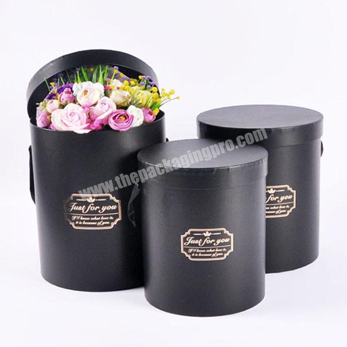 Custom printed cardboard hat box round flower box