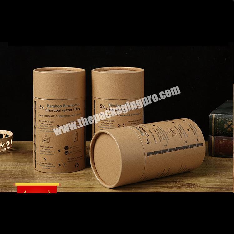 Custom round empty paper tube packaging candle Biodegradable kraft tissue candle window cylinder box