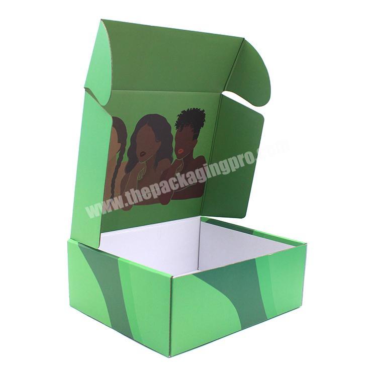 Custom sample luxury kraft paper box logo printed clothing packaging box