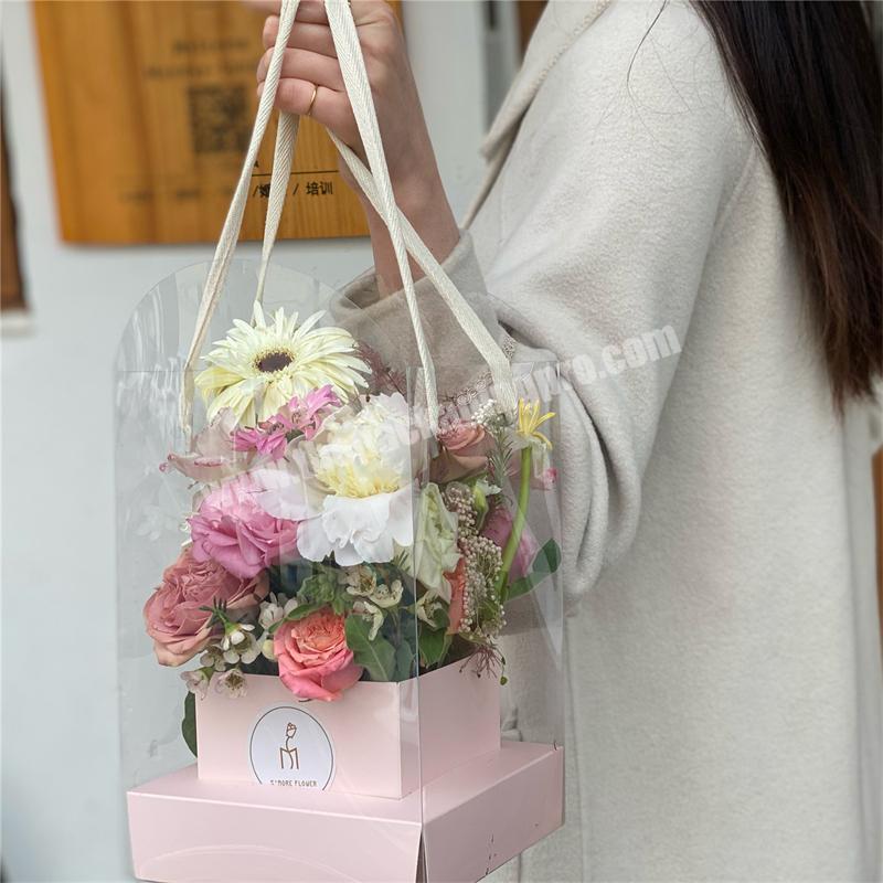 Transparent Clear Gift Packing Bag Box Florist Flower Bouquet