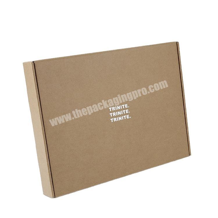 Custom white Logo Eco friendly E Flute Corrugated Cardboard Paper Large Packaging Shipping Mailer Box
