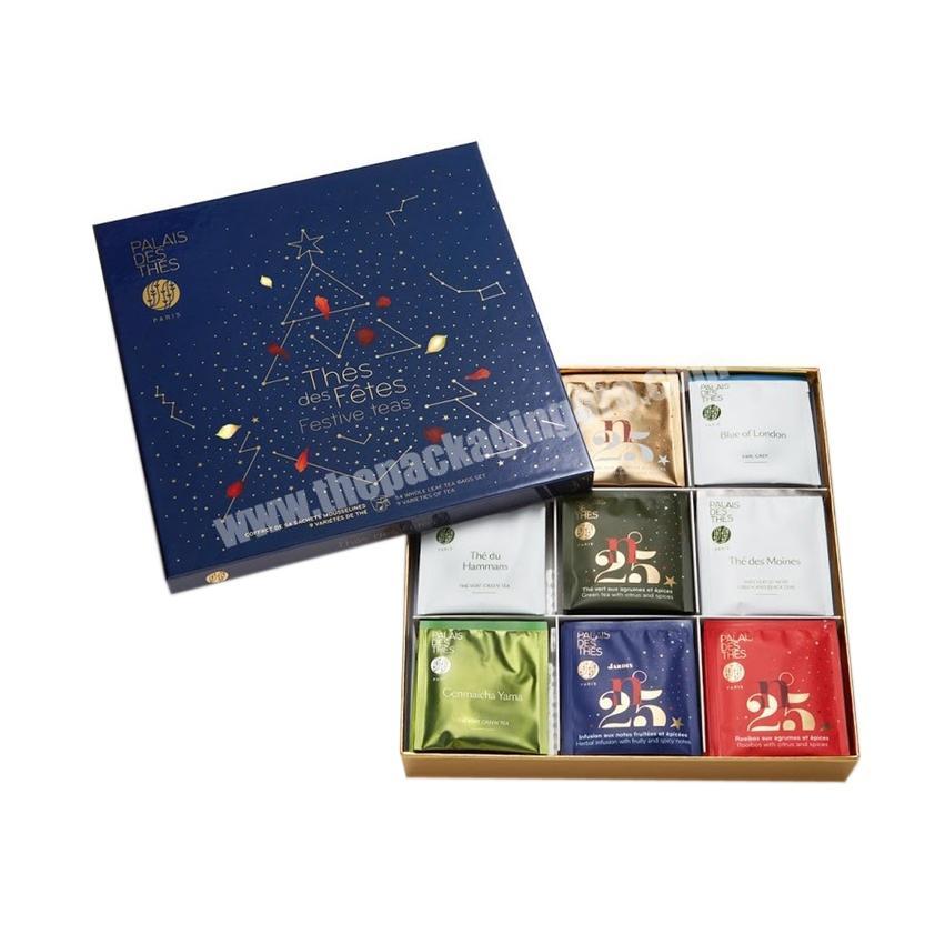 Customised Luxury Christmas Xmas Tea Box Packaging