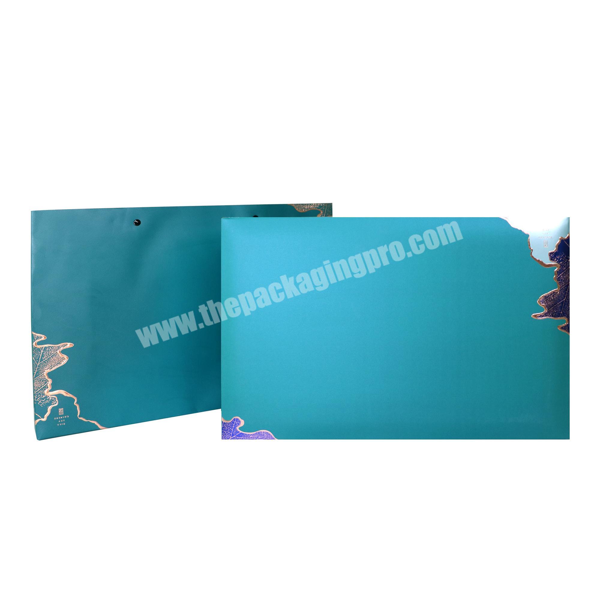 Customised foldable metal gift box  tea paper packaging box with logo for perfume