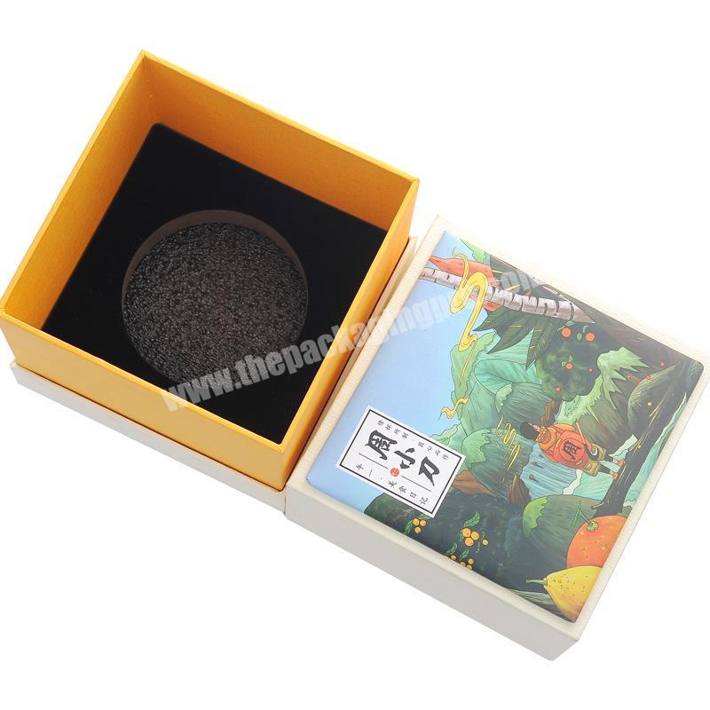Customizable heaven and earth cover gift box aromatherapy candle tea moon cake color printing double bottom gift box packaging