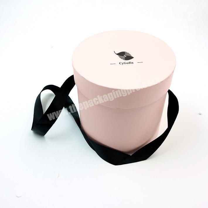 Customizable logo gift tube box round cosmetic paper tube packaging box sunscreen tube box ribbon packaging