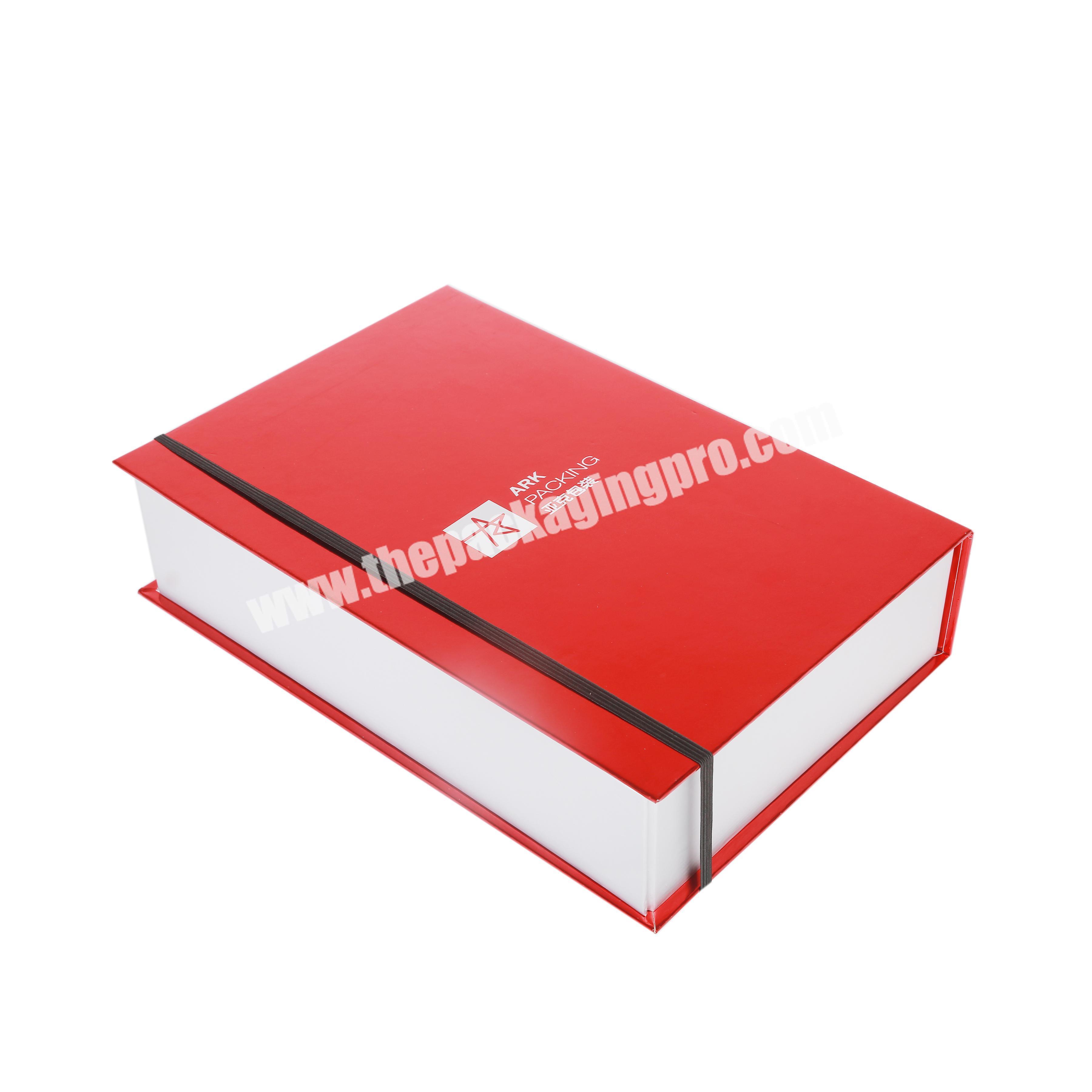 Easy Fold Book White Shiny Color Carton Small Tan Cardboard New Design Paper Mini Gift Folding Box With Window