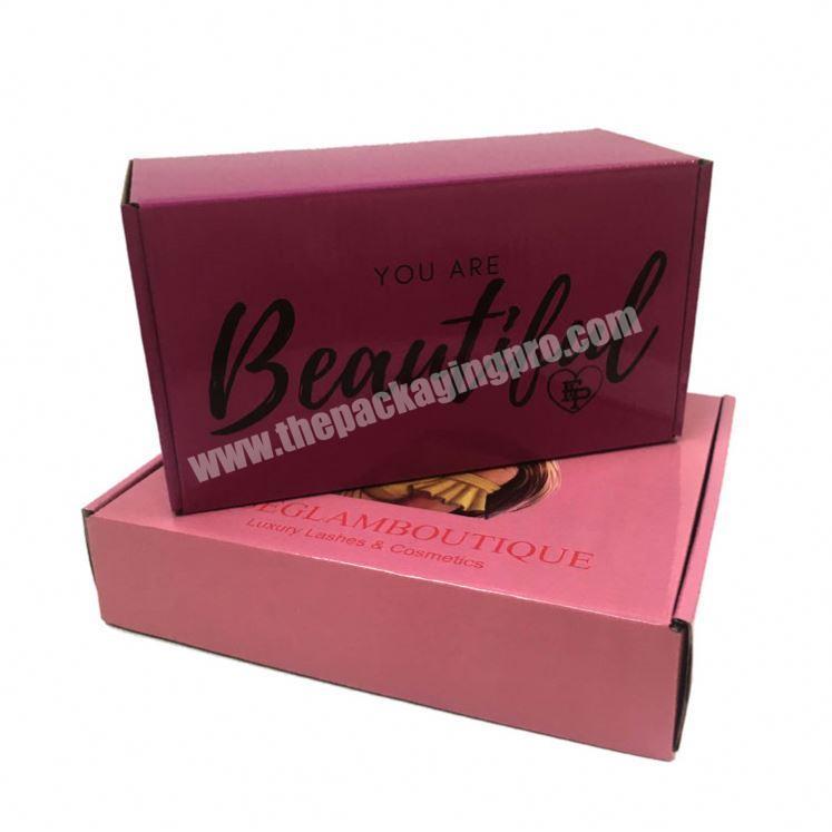 Customize corrugated paper mailing box recycle cosmetic folding paper card box for cloth package