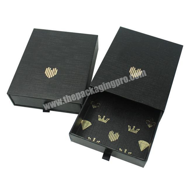 Customized All Size Slide Draw Packaging Cufflink Cardboard Gift Boxes With Puller