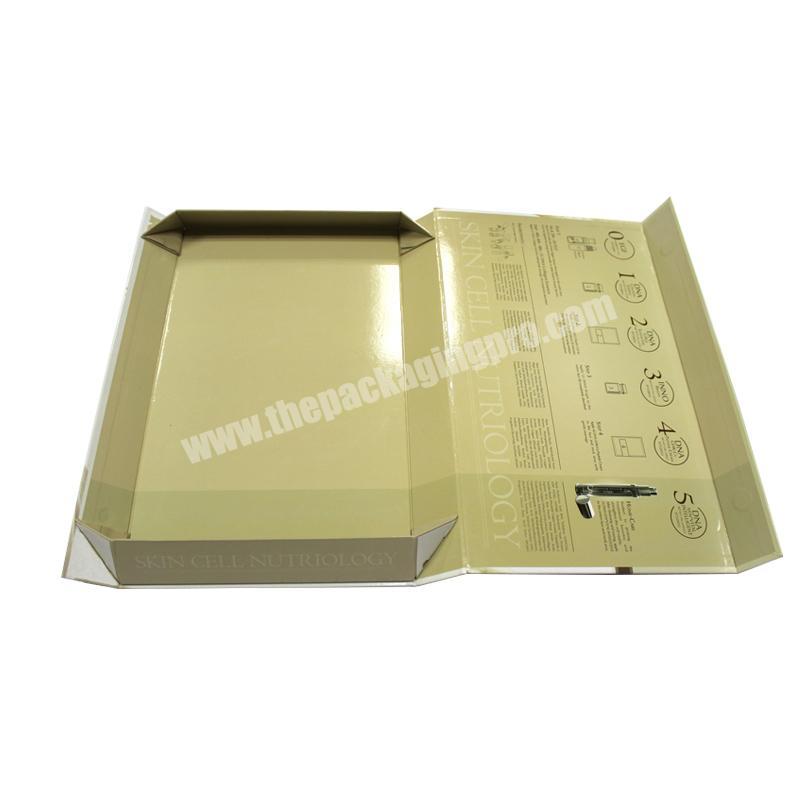 Customized Design Packaging Book Type Paper Cosmetics Paper Boxes Gift Box