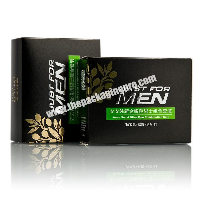 Wholesale Custom Logo Candle Jar Gift 30ml Perfume Oil Luxury Cosmetic Folding Paper Box For Men Shaving Cream Packaging